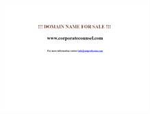 Tablet Screenshot of corporatecounsel.com